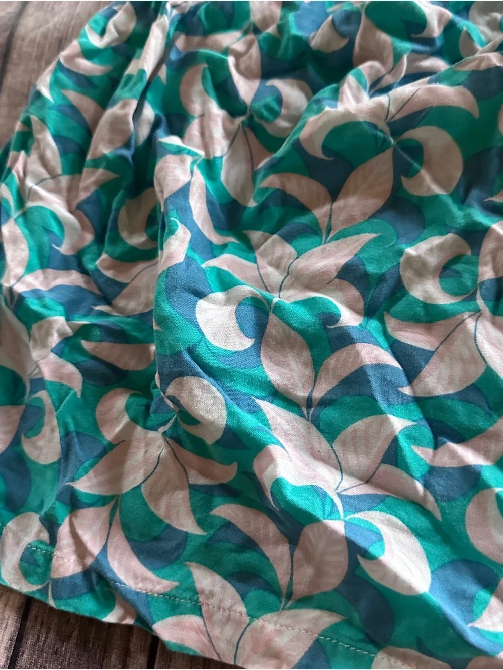 Genuine kids turquoise floral dress 18m vguc